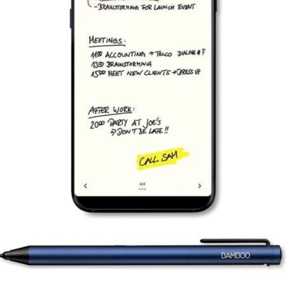 Wacom CS710B Bamboo Tip Blue Stylus Smartphone Pen for iOS and Android